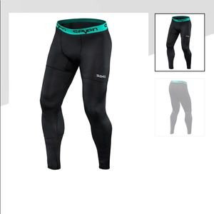 Seven elevate compression pant. Black size medium